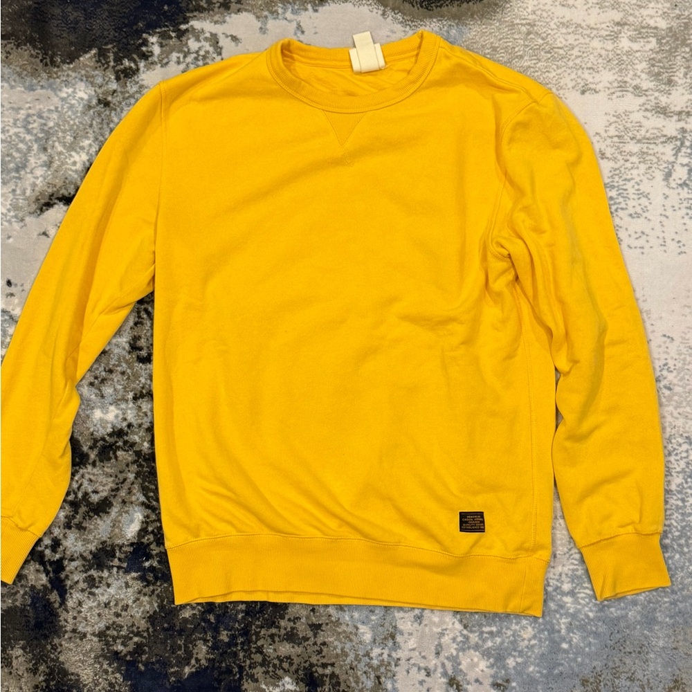 H&M Bright Yellow Crewneck Sweatshirt